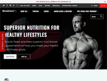 Tablet Screenshot of musclefeast.com